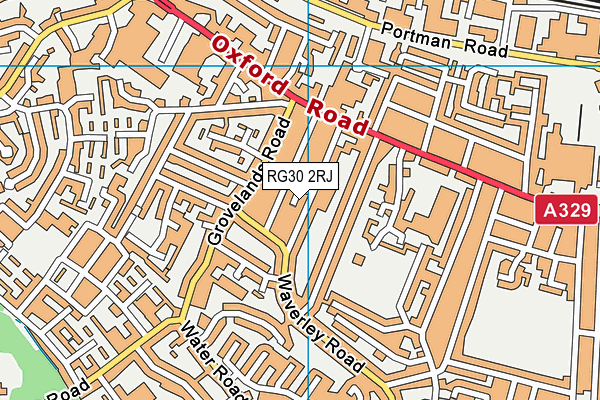 RG30 2RJ map - OS VectorMap District (Ordnance Survey)