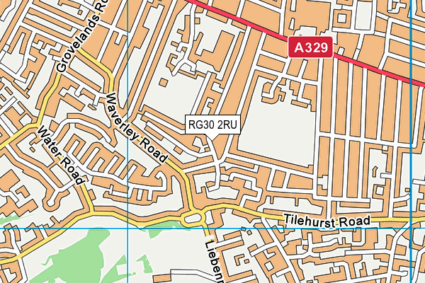 RG30 2RU map - OS VectorMap District (Ordnance Survey)