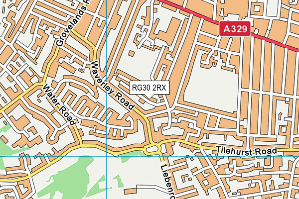 RG30 2RX map - OS VectorMap District (Ordnance Survey)