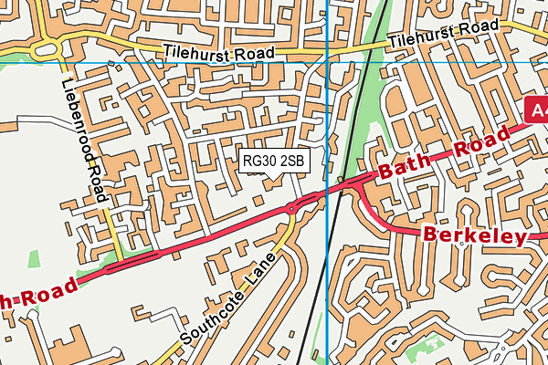 RG30 2SB map - OS VectorMap District (Ordnance Survey)