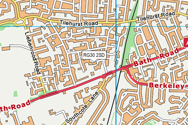 RG30 2SD map - OS VectorMap District (Ordnance Survey)