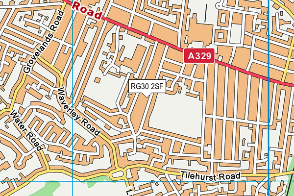 RG30 2SF map - OS VectorMap District (Ordnance Survey)