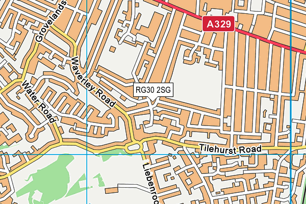 RG30 2SG map - OS VectorMap District (Ordnance Survey)