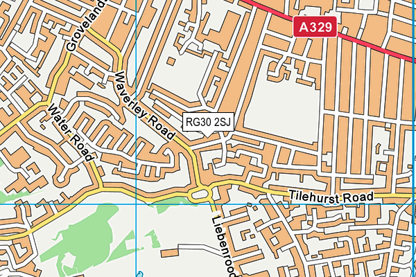 RG30 2SJ map - OS VectorMap District (Ordnance Survey)