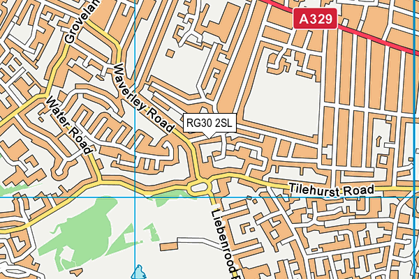 RG30 2SL map - OS VectorMap District (Ordnance Survey)