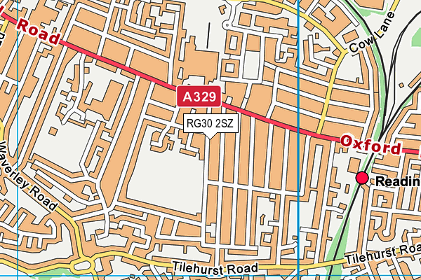 RG30 2SZ map - OS VectorMap District (Ordnance Survey)