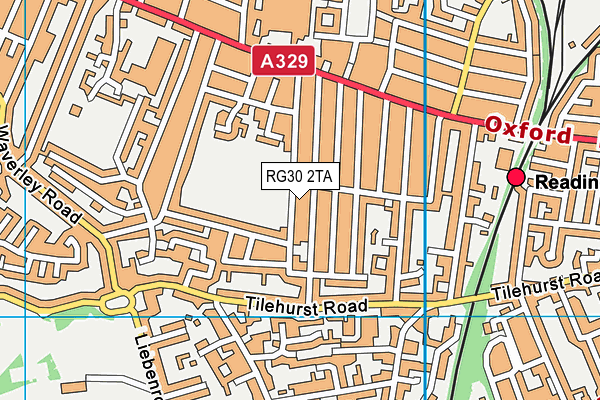 RG30 2TA map - OS VectorMap District (Ordnance Survey)