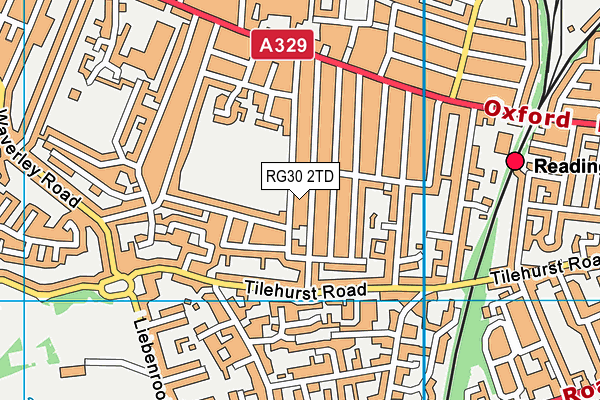 RG30 2TD map - OS VectorMap District (Ordnance Survey)