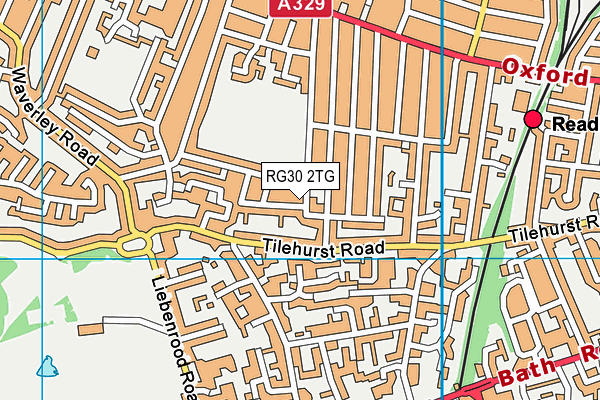 RG30 2TG map - OS VectorMap District (Ordnance Survey)