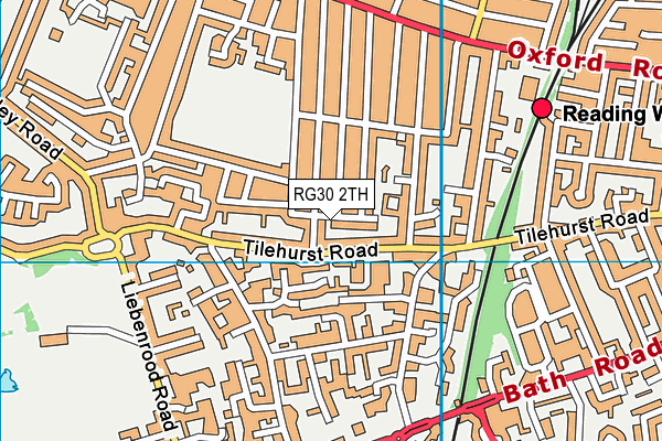 RG30 2TH map - OS VectorMap District (Ordnance Survey)