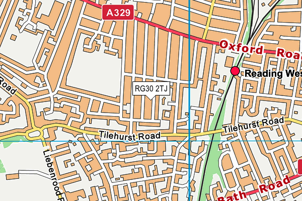 RG30 2TJ map - OS VectorMap District (Ordnance Survey)