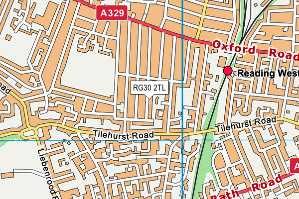 RG30 2TL map - OS VectorMap District (Ordnance Survey)