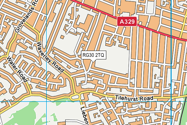 RG30 2TQ map - OS VectorMap District (Ordnance Survey)