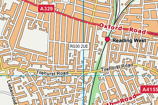 RG30 2UE map - OS VectorMap District (Ordnance Survey)