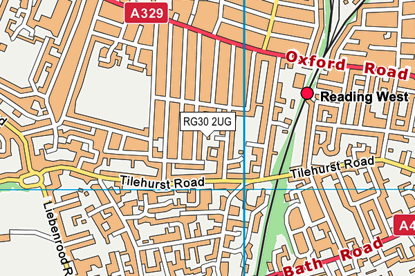 RG30 2UG map - OS VectorMap District (Ordnance Survey)