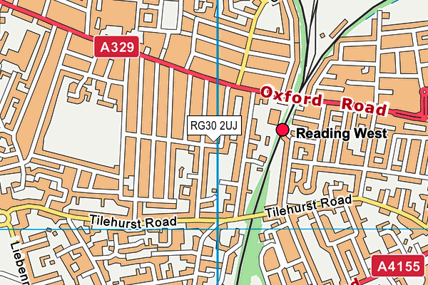 RG30 2UJ map - OS VectorMap District (Ordnance Survey)