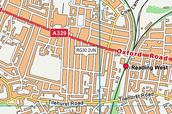 RG30 2UN map - OS VectorMap District (Ordnance Survey)