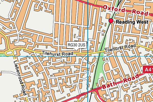 RG30 2US map - OS VectorMap District (Ordnance Survey)