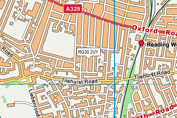 RG30 2UY map - OS VectorMap District (Ordnance Survey)