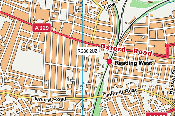 RG30 2UZ map - OS VectorMap District (Ordnance Survey)