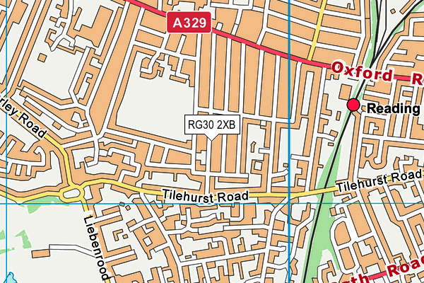 RG30 2XB map - OS VectorMap District (Ordnance Survey)