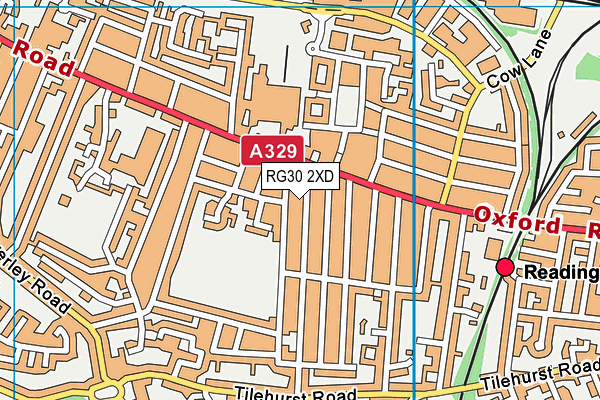 RG30 2XD map - OS VectorMap District (Ordnance Survey)