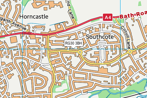 RG30 3BH map - OS VectorMap District (Ordnance Survey)