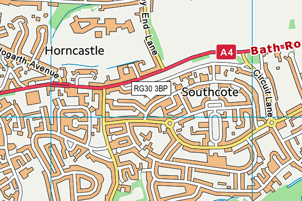 RG30 3BP map - OS VectorMap District (Ordnance Survey)