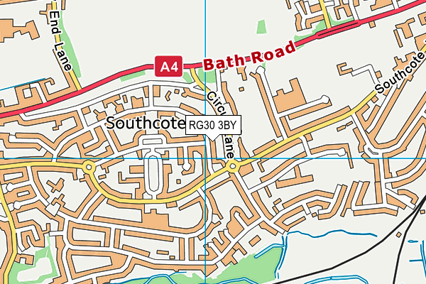 RG30 3BY map - OS VectorMap District (Ordnance Survey)