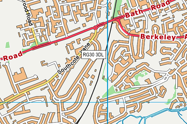 RG30 3DL map - OS VectorMap District (Ordnance Survey)