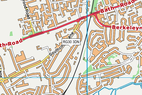 RG30 3DN map - OS VectorMap District (Ordnance Survey)