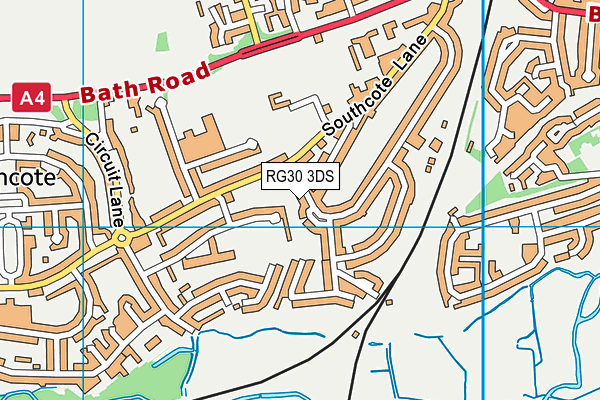 RG30 3DS map - OS VectorMap District (Ordnance Survey)