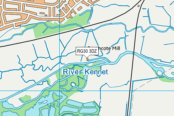 RG30 3DZ map - OS VectorMap District (Ordnance Survey)