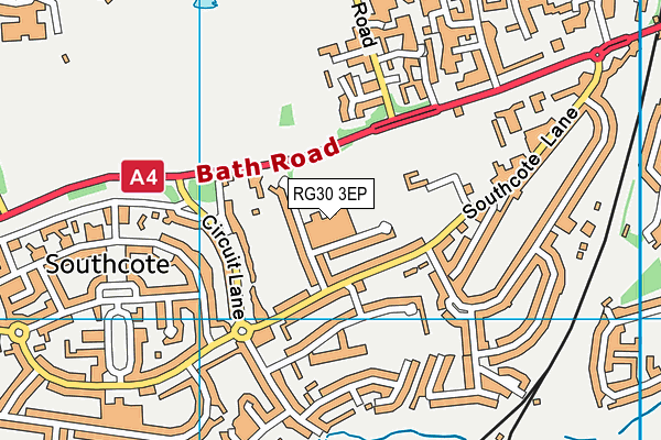 RG30 3EP map - OS VectorMap District (Ordnance Survey)