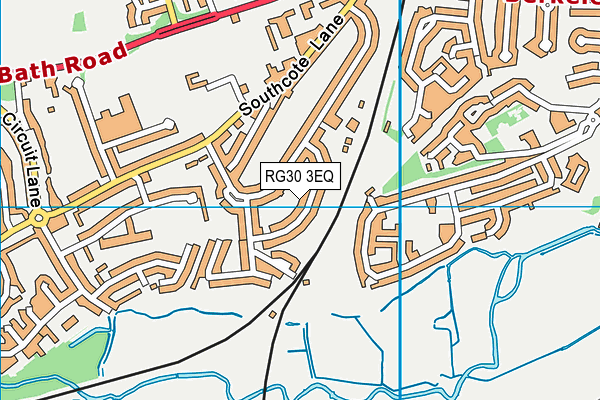 RG30 3EQ map - OS VectorMap District (Ordnance Survey)