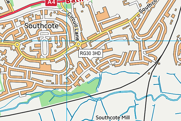 RG30 3HD map - OS VectorMap District (Ordnance Survey)