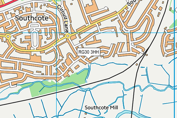 RG30 3HH map - OS VectorMap District (Ordnance Survey)