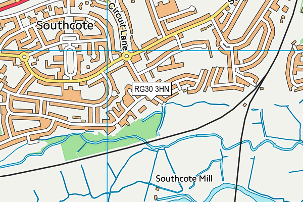 RG30 3HN map - OS VectorMap District (Ordnance Survey)