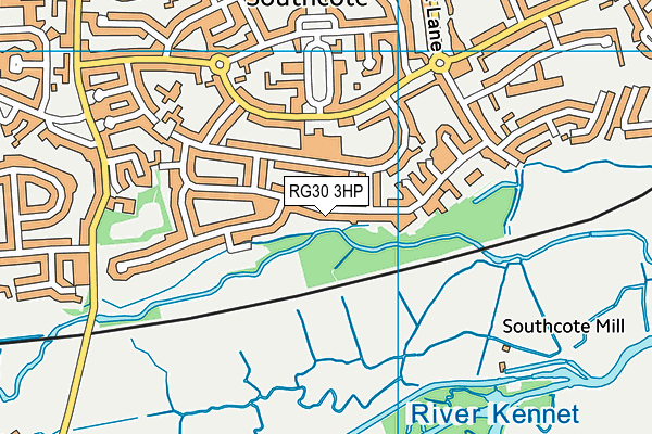RG30 3HP map - OS VectorMap District (Ordnance Survey)