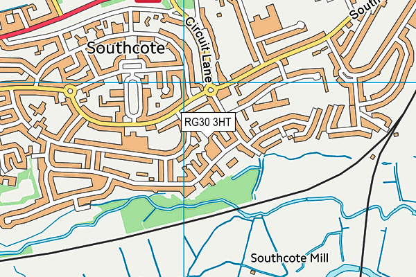 RG30 3HT map - OS VectorMap District (Ordnance Survey)