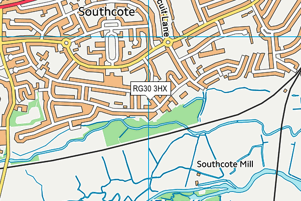 RG30 3HX map - OS VectorMap District (Ordnance Survey)