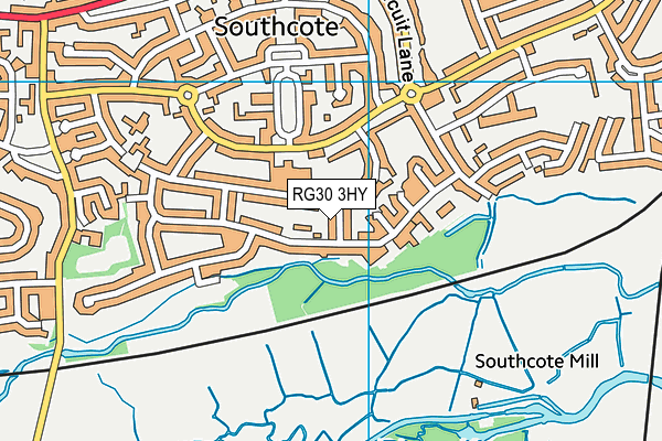 RG30 3HY map - OS VectorMap District (Ordnance Survey)