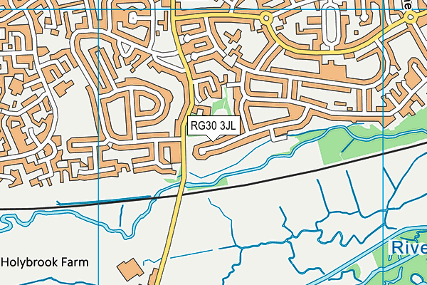 RG30 3JL map - OS VectorMap District (Ordnance Survey)