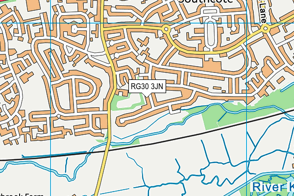 RG30 3JN map - OS VectorMap District (Ordnance Survey)