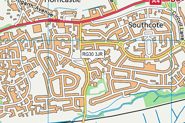 RG30 3JR map - OS VectorMap District (Ordnance Survey)