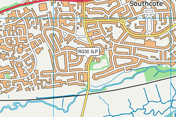 RG30 3LP map - OS VectorMap District (Ordnance Survey)