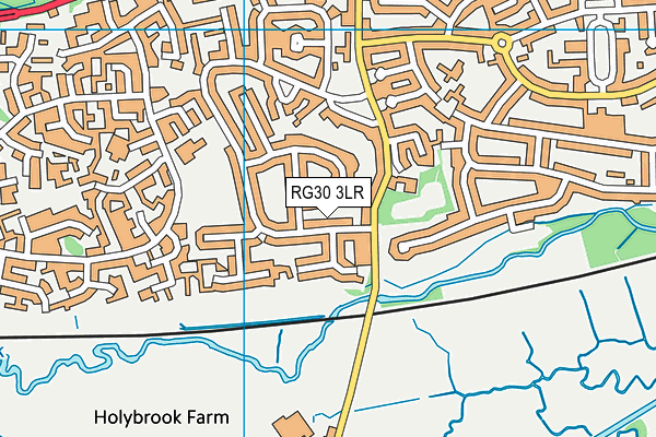 RG30 3LR map - OS VectorMap District (Ordnance Survey)