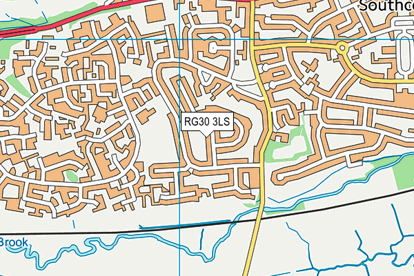 RG30 3LS map - OS VectorMap District (Ordnance Survey)