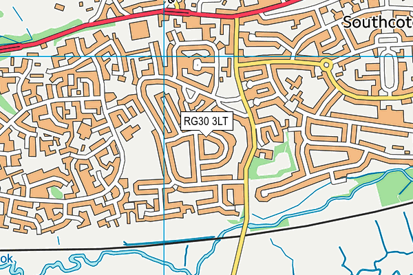 RG30 3LT map - OS VectorMap District (Ordnance Survey)