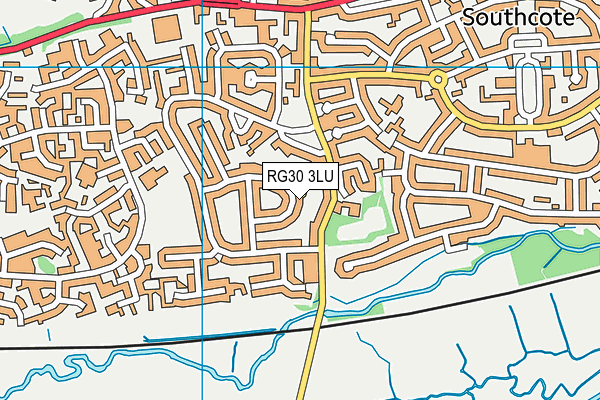 RG30 3LU map - OS VectorMap District (Ordnance Survey)